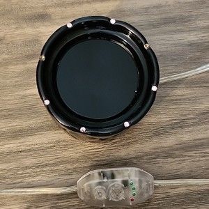 Gold Canyon Black with Pink Rhinestones Ceramic Wax Melt Electric Warmer